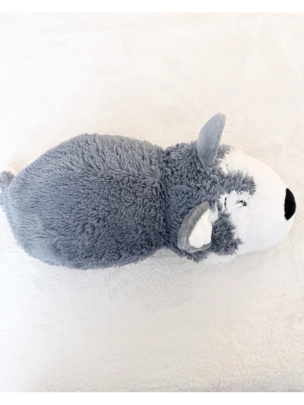 Flip A Zoo Asher Husky Polar Bear Reversible Plush Stuffed Animal Toy 16”